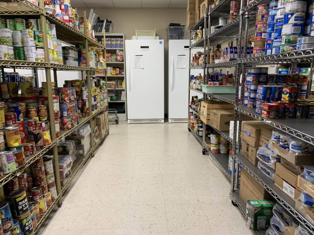 Interior of the GRASP Food Pantry